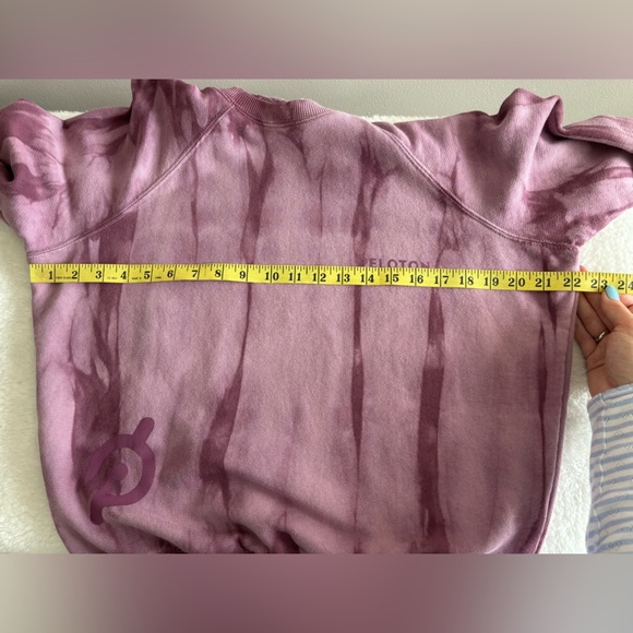 Peleton Spiritual Gangster Sweatshirt purple tie dye sz XS - Picture 9 of 10